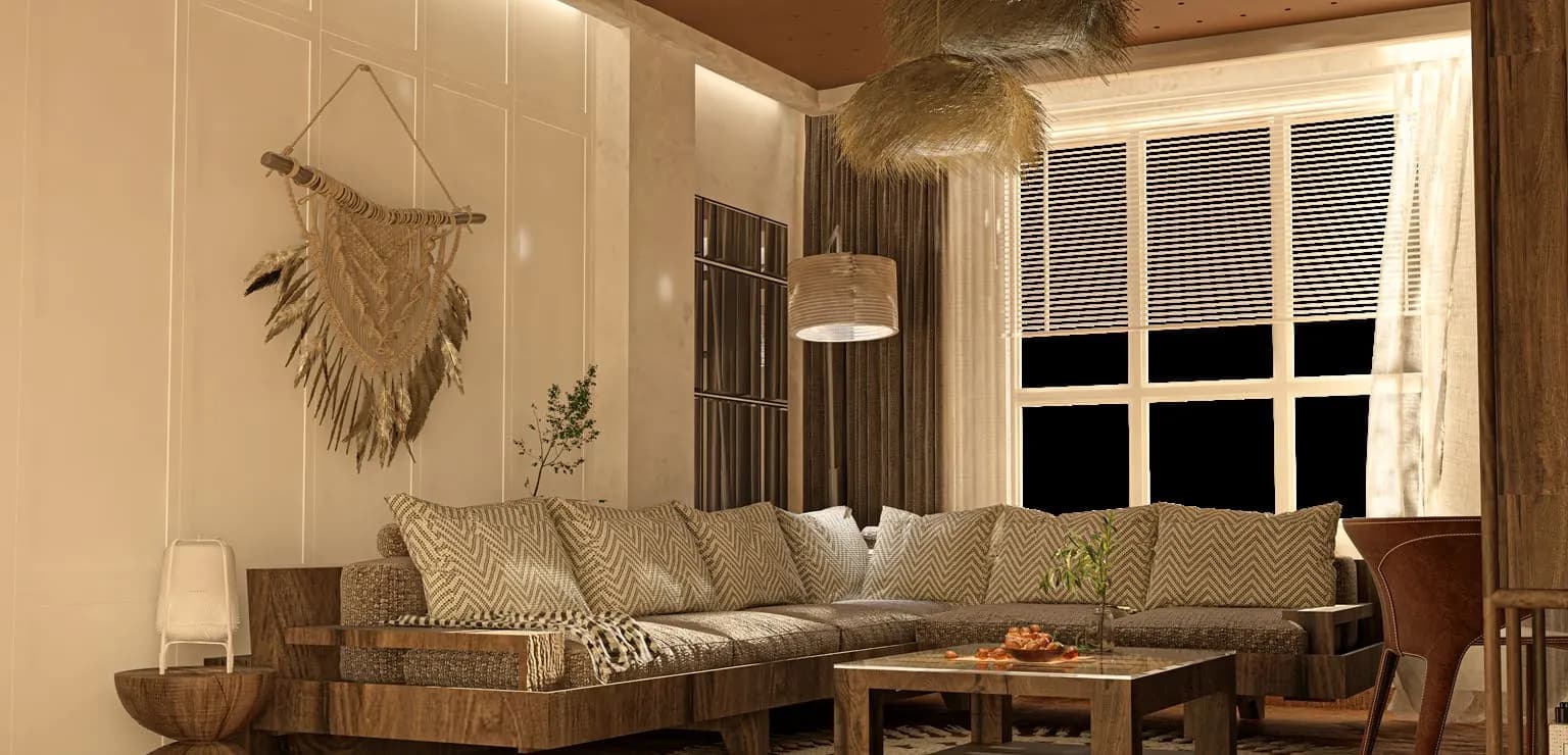 Living Room, Boho Style