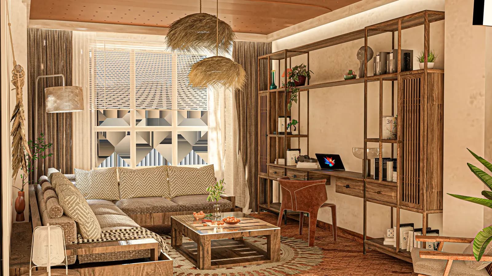 Living Room, Boho Style — view 3