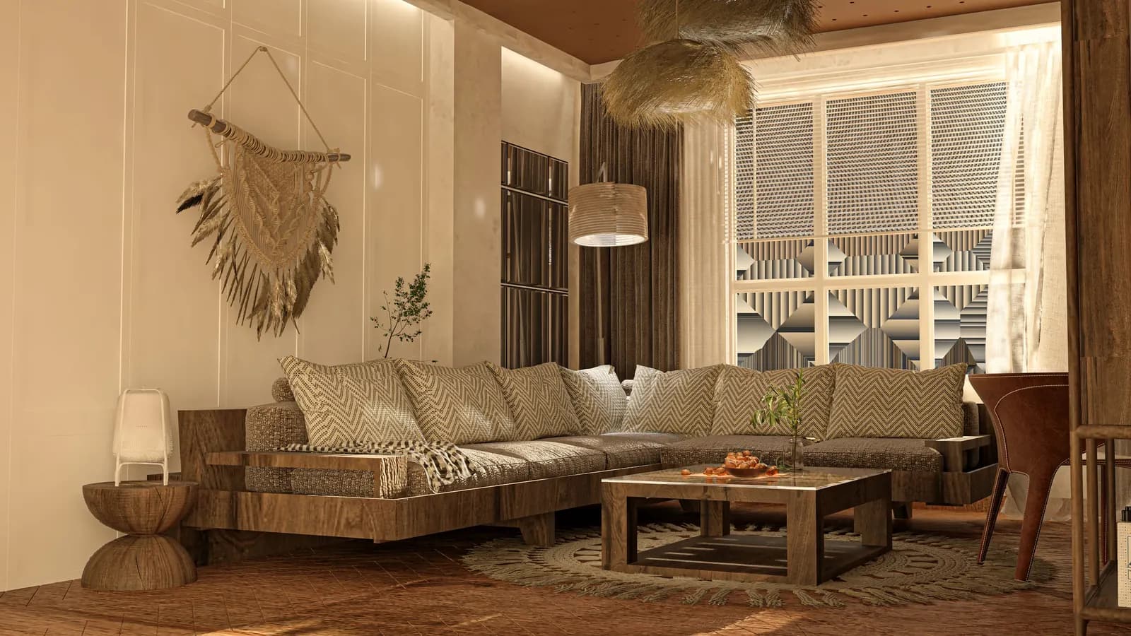 Living Room, Boho Style — view 4