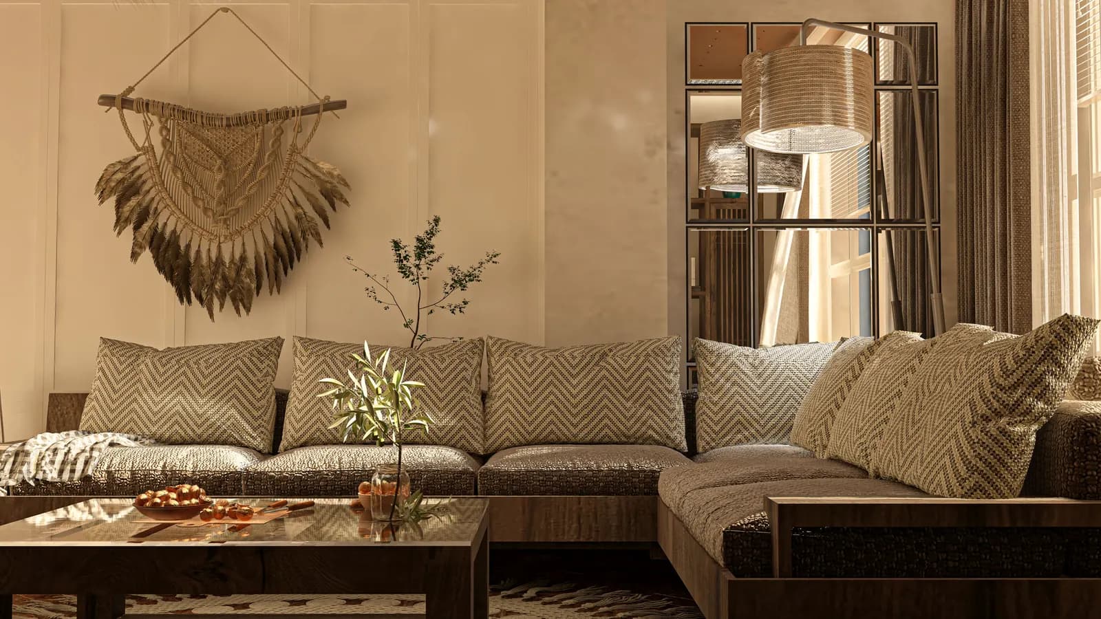 Living Room, Boho Style — view 5