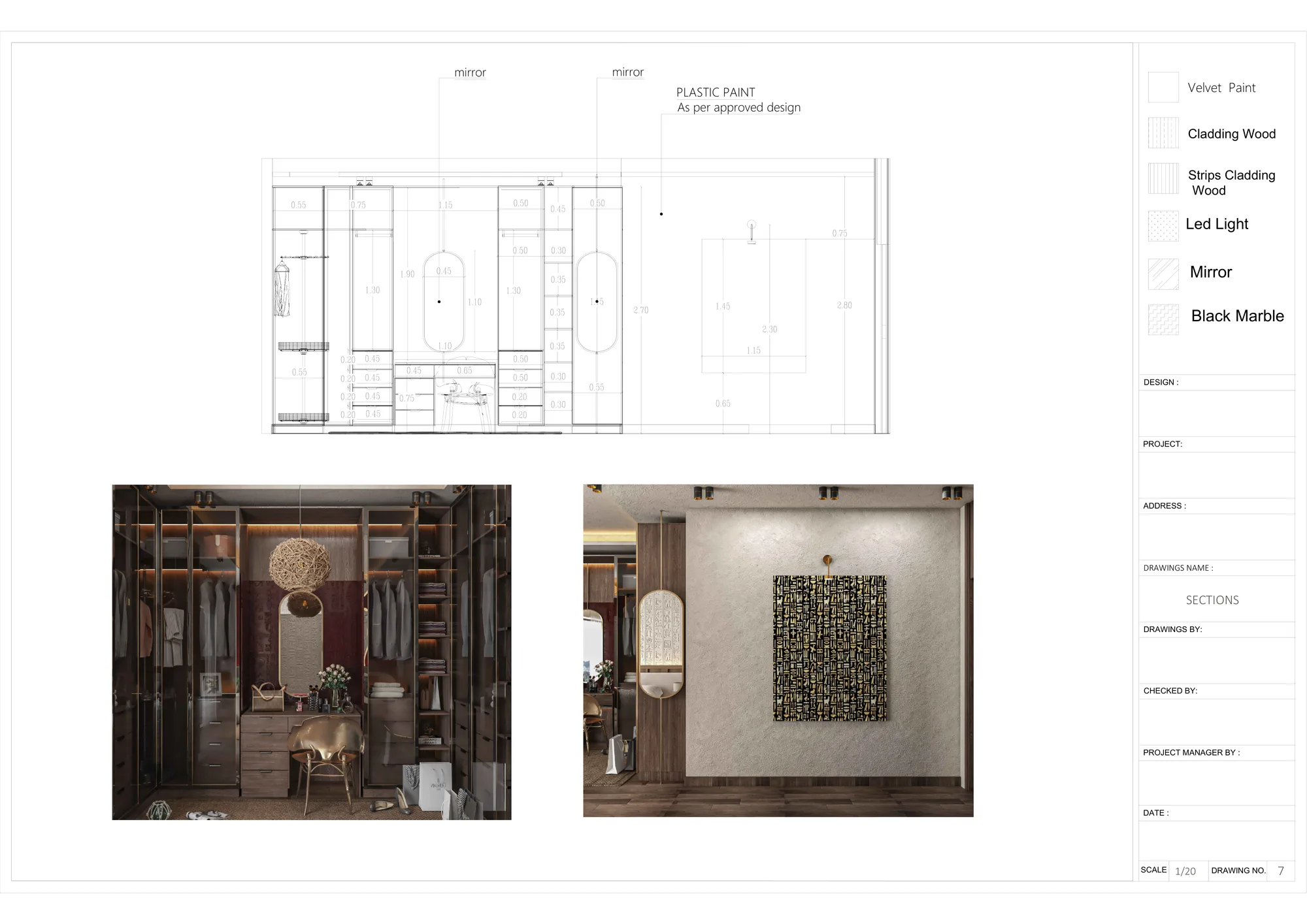 Master Bedroom — Shop Drawings — view 3